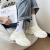 Fashion Spring Summer Women Fashion Sports Shoes Platform Mesh Breathable Running Sneakers Lace-up Chunky Vulcanized Shoes Walking Shoes
