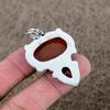 Carnelian, Garnet Gemstone 925 Sterling Silver Jewelry Pendant 2.01" KKG-346
