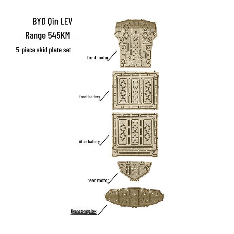 High Endurance Chassis Guard Plate for 2024-25 BYD Qin L Series, Easy Original Car Hole Installation