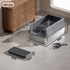 Stainless Steel Top-Entry Cat Litter Box, Anti-Splash Design