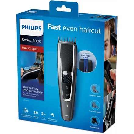 Philips | HC5650/15 | Hair clipper | Cordless or plug-in | 28 length adjustment steps | Gray