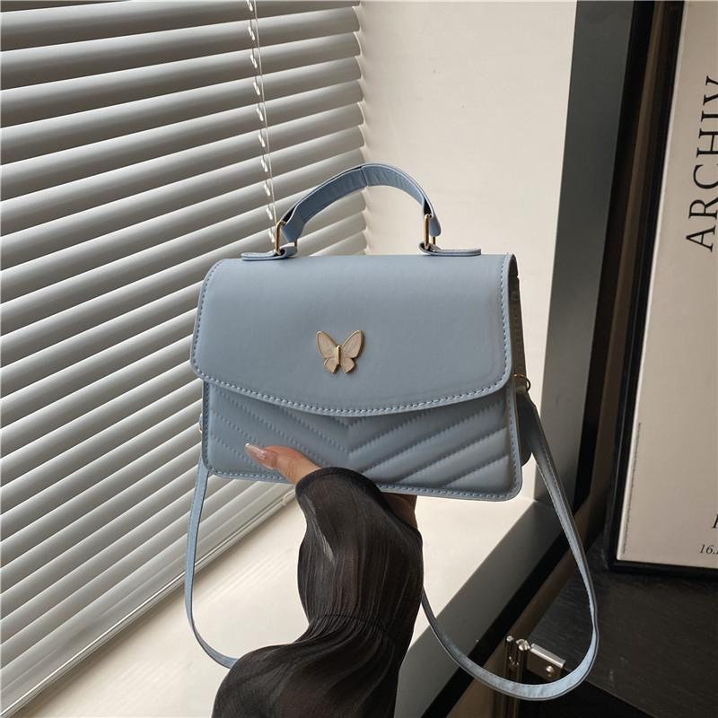 2025 summer new butterfly lock handbag bag women's fashion popular shoulder bag versatile messenger bag