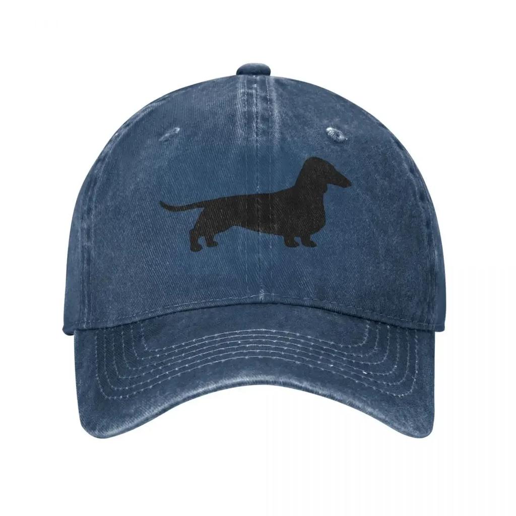 Dachshund Weiner Dog Baseball Cap Vintage Distressed Washed Men Women Outdoor