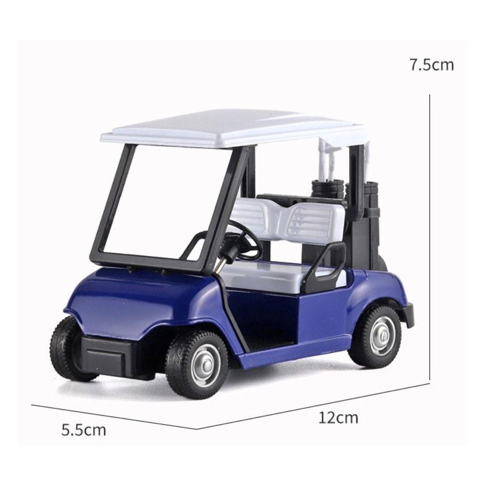 Pull-Back Golf Cart Model Simulation Golf Cart Vehicles Toy Miniature Golf Cart  Children Gift