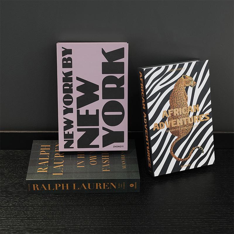 Fashion Fake Book For Decoration Modern Luxury Decorative Coffee Table Simulation Books Photography Prop Living Room Decor