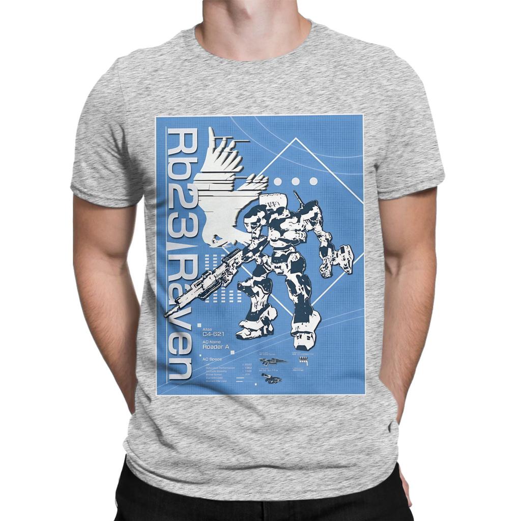 Armored Core Rb23 Raven Blueprint Funny 100 Cotton Tshirt Armored Core Tees Tops For Unisex