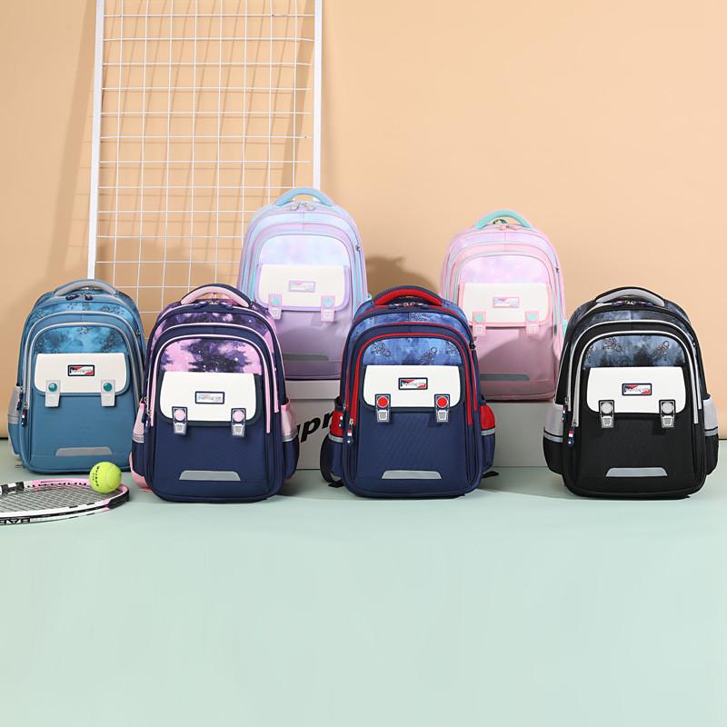 Spacious Cute Oxford Cloth Backpack For Kids Boys Girls 1-5 Grade School Bag