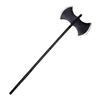 Halloween Weapon Prop Realistic 3-Section Handle Costume Accessories Comfortable Grip Cosplay Supplies Large Halloween Demon Scythe Sickle Axe Prop