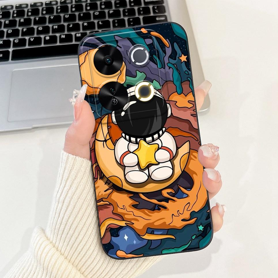 Luxury Fashion Coque For Itel P65 P671L Etui Moon Night Gothic Painting Phone Cases For ItelP65 P 65 Coques Soft Silicone Covers