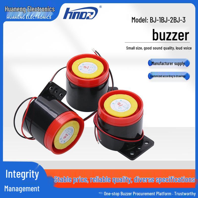 Piezoelectric Sound Buzzer for Electric Vehicles and Scooters (Models BJ-1, BJ-2, BJ-3) Active Buzzer