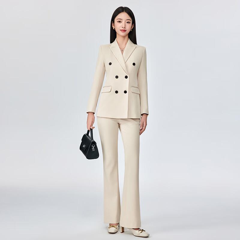 Women's Professional Double-Breasted Suit Set