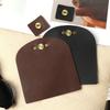 Bag Flip Cover Leather Replacement with Lock Buckle for DIY Handmade Handbag Purse Shoulder Bags Making Accessories Coffee Black