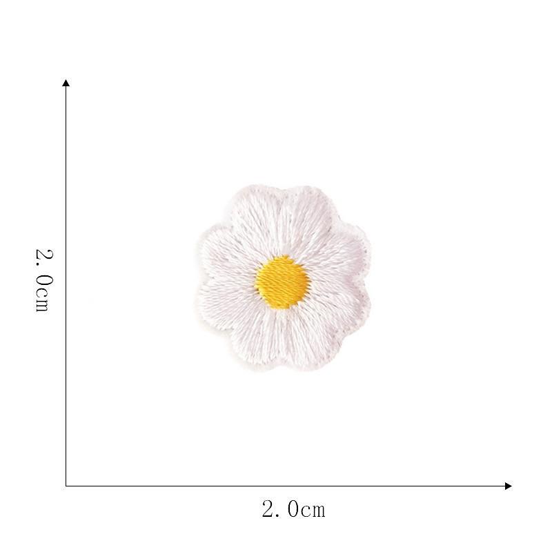 „Autocolante de broderie cu margarete mici pentru articole de îmbrăcăminte și manuale de bricolaj”