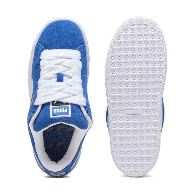 PUMA Suede XL Abrasion Resistant Low top Kids' Skateboarding Shoes Blue 396577-01