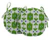Vargottam Indoor Outdoor Round Bistro Chair Cushions Block Print 15-Inch Bistro Chair Pads Waterproof Seat Chair Cushion For Home