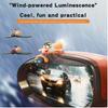 Rearview Mirror Decor - Car Multifunctional Rain Eyebrow Adhesive Waterproof Wind-Powered with Lighting Car Accessories For Auto