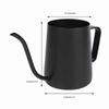 Black Pour Over Kettle Long Over Gooseneck Spout Coffee Drip Pot Durable Tea Pot  Pour Over Coffee