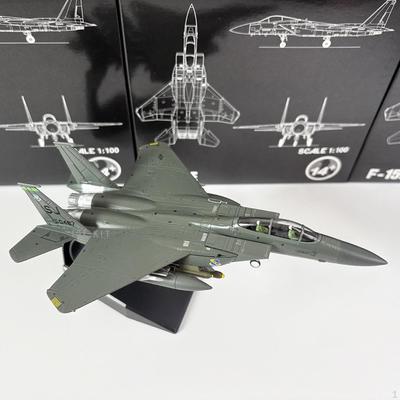 1:100 Scale F-15E Fighter Model Aircraft Collector Gift Collectible Souvenir Desktop