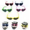 Heart Sunglasses for Dolls, Cute Pet Glasses for Stuffed Animals, Dress Up Accessories for Porch Goose Statue, Toy Eyewear for Kids