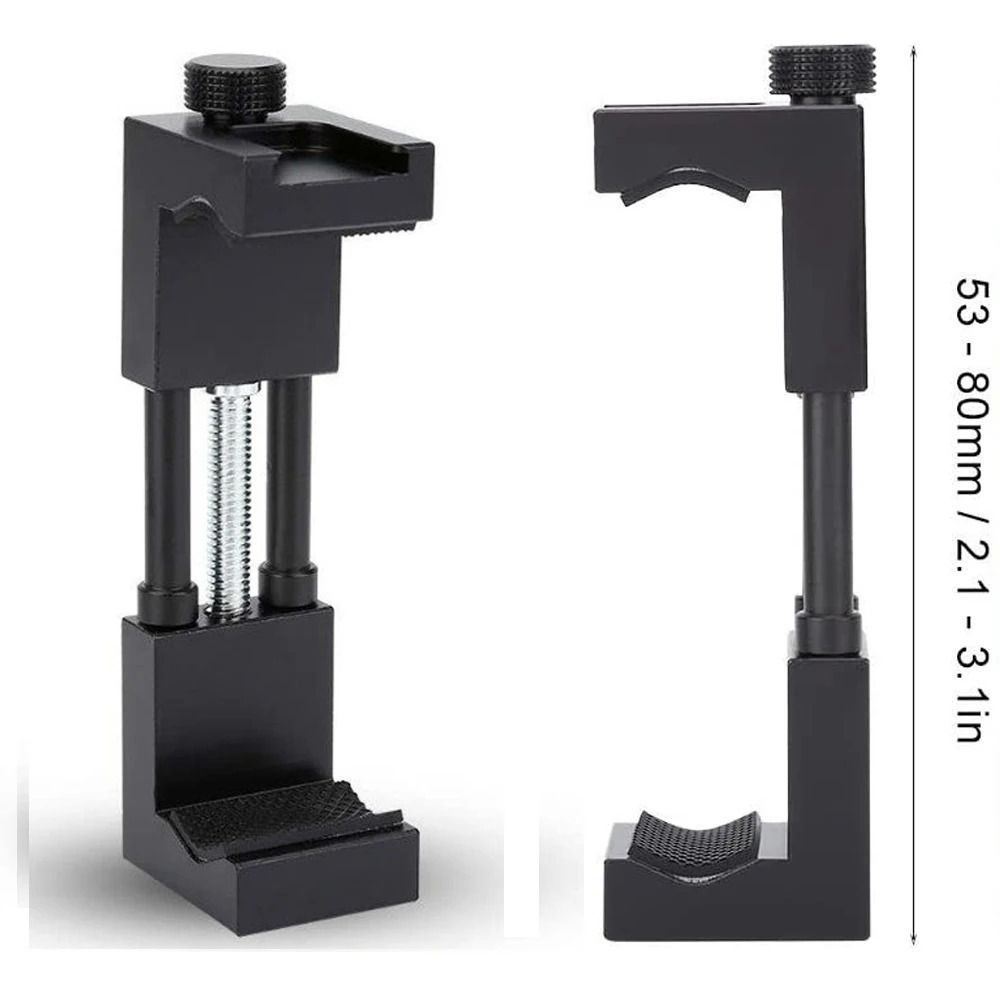 Easy Installation Aluminum Alloy Phone Clamp Adjustable Universal Smartphone Clip 360 Rotation Cold Shoe Mount Live Streaming