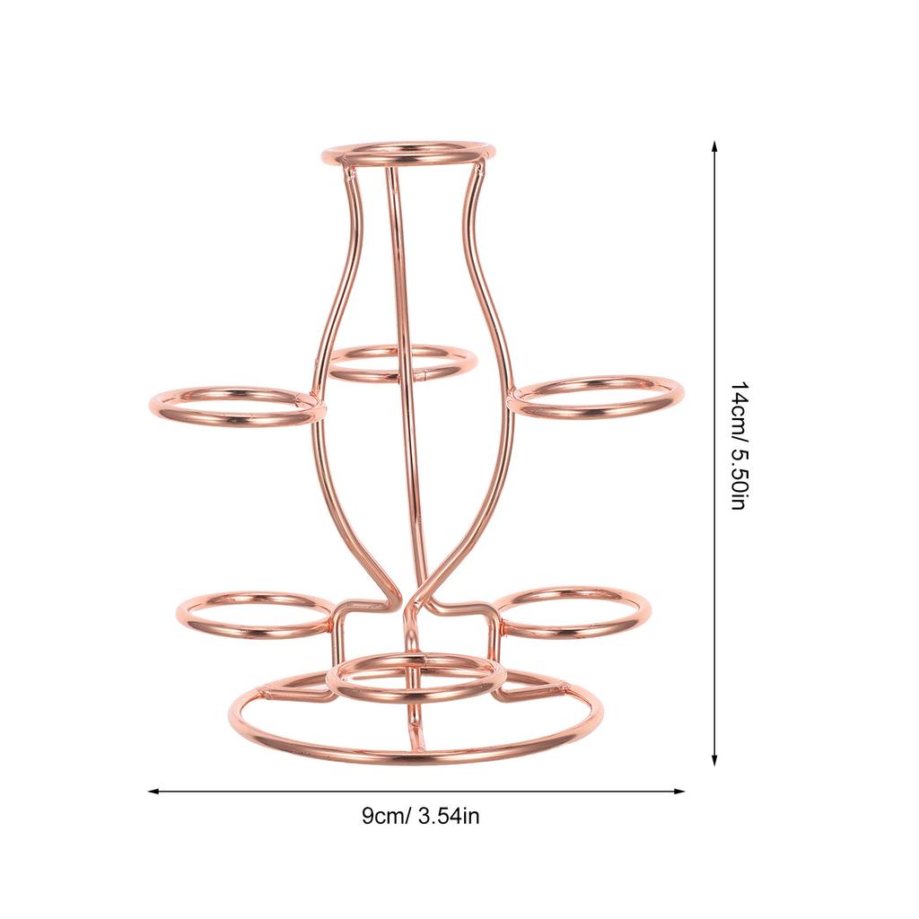 Crystal Ball Display Stand Iron 7 Sphere Holder Desktop Metal Display Pedestal Crystal Sphere Holder Decorative Orb Base