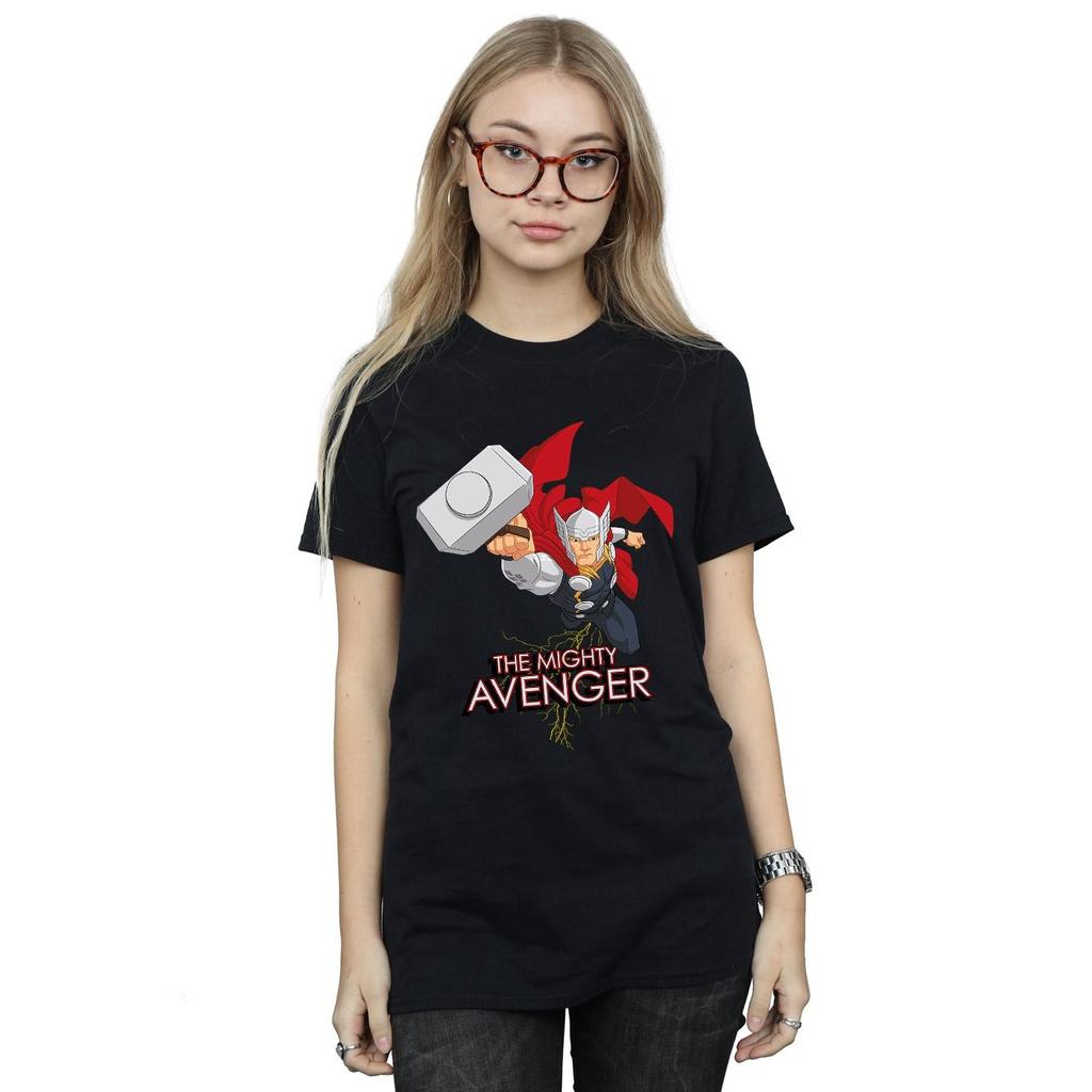 Marvel Womens/Ladies Thor The Mighty Avenger Cotton Boyfriend T-Shirt