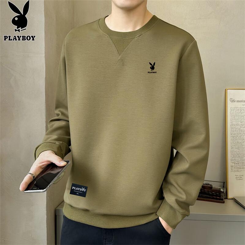 PLAYBOY Мужская повседневная свободная футболка-свитшот XL