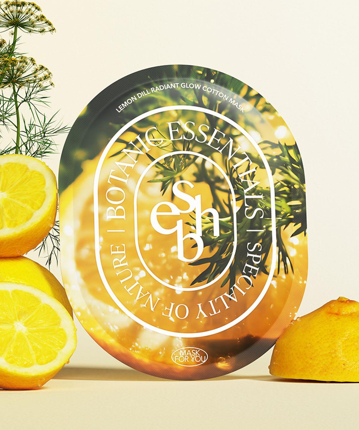 Lemon Dill Radiant Glow Cotton Mask (5 Sheets)