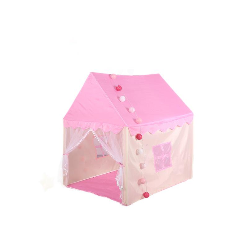 Indoor Princess Castle Tent Playhouse for Kids with Ball Pit and Bed