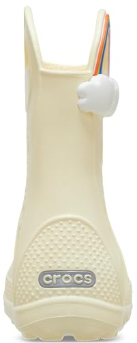 Crocs Kids' Handle It Rainbow Boots, Buttercream, 21cm