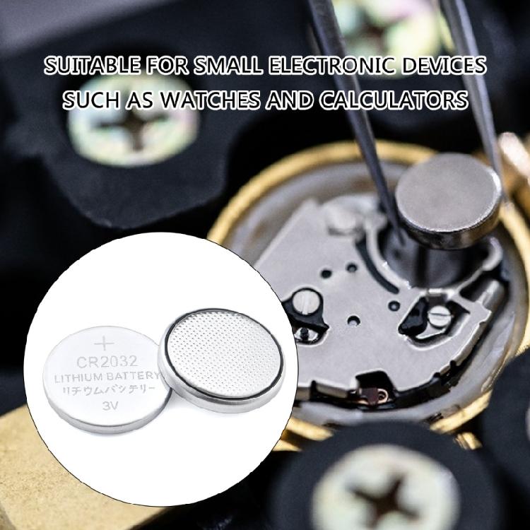 CR2032 Lithium Button Batteries Long Terms Energy  Lithium Coin Cell Batteries for Calculators Remotes