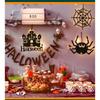10LED Halloween Hanging Castle Witch Ghost Spider Web Luminous Charm Halloween Party Horror Props Indoor and Outdoor Decoration