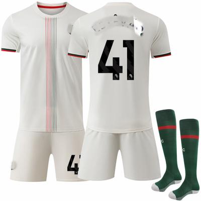 Jugendliche Kinder Erwachsene Fußballtrikots Sport Trainings-Trikot Set mit Socken 25/26 Chelsea Auswärts #41 Estêvão