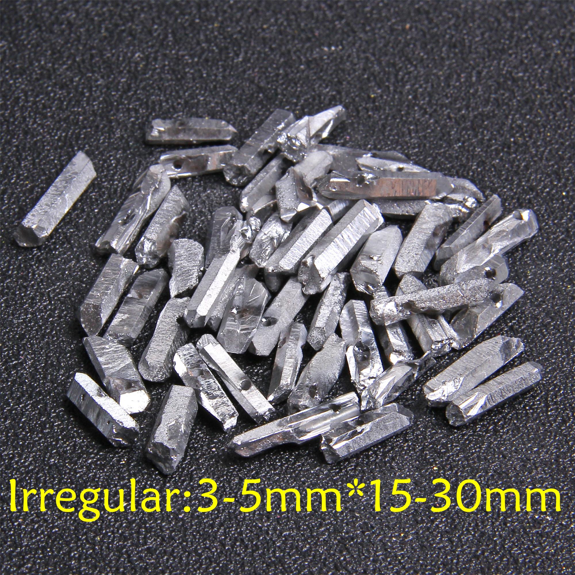 Gradient Color Natural Quartz Crystal Graduated Stick Point Loose Spacer Column Beads Jewelry For Pendant Making Random Size DIY 10pcs