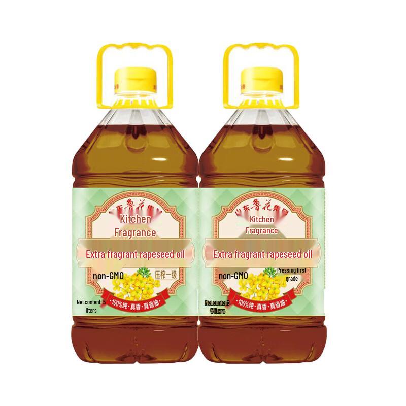 Luhua Non-GMO Special Scent Rapeseed Oil, 2x5L Pack