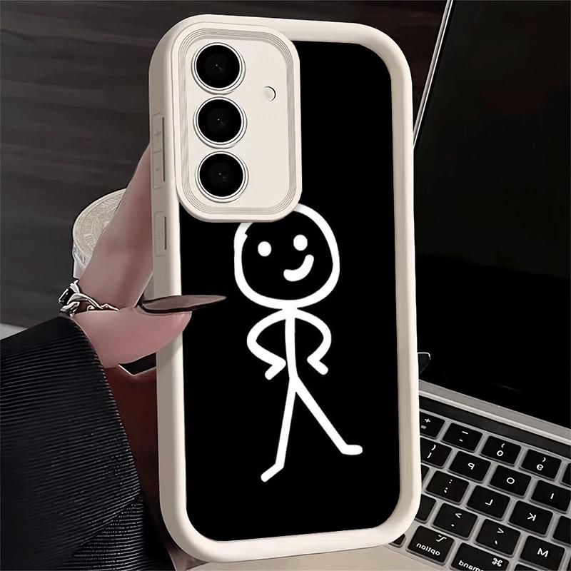 Phone Case for Samsung Galaxy A17 A16 A15 A14 A13 Funny Stickman Matchman A56 A36 A26 A55 A35 A25 A54 A34 A24 A53 A33 A23 A07 A0