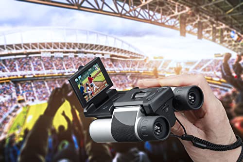 Kiyoraka DX-R01 2,5K LCD Fernglas mit Aufnahmefunktion, Wiederaufladbar, Kein PC erforderlich, Einfache Betrachtung für Sport
