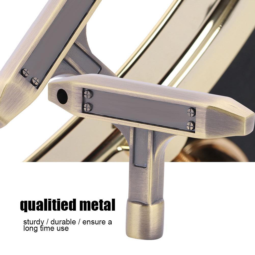 1PC T Shape Metal Drum Kit Tuning Key Wrench 5.4 * 5.4MM Musical Instrument Accessory(Bronze)
