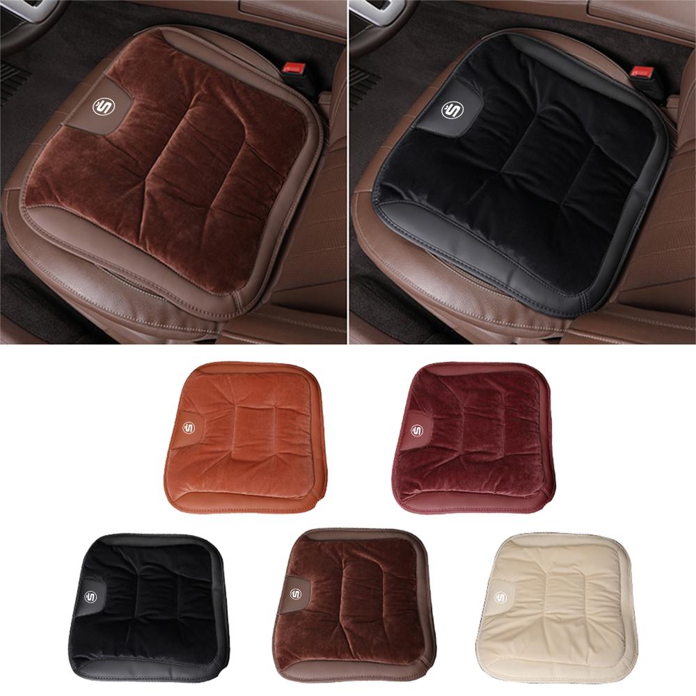 BBHX7 For Skoda S Octavia Rapid Fabia Superb Karoq Scala VRS A7 A5 Kamiq Car Exclusive Seat Cover Flannel Soft Breathable Seat Cushion