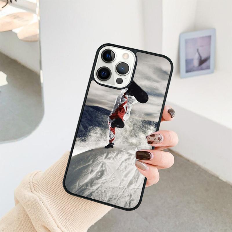 Skiing Snow Snowboard Ski Phone Case For iPhone 17 Air 16 15 14 11 12 13 Pro  MAX Plus coque Cover Shell