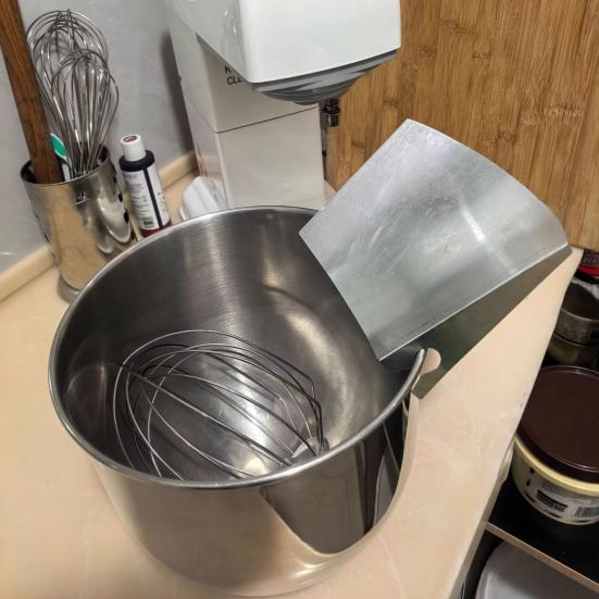 Yousheng Stainless Steel Pouring Shield for Stand Mixer Universal 7-Inch Splash Guard for KitchenAid Dishwasher Safe Mixer Accessory Fits Most Metal