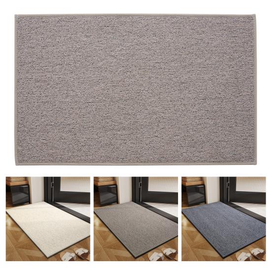 Gulvmatte Ensfarvet Slitesterk Sklisikker Hurtigtørkende Resistent Absorberende Tynn Bad