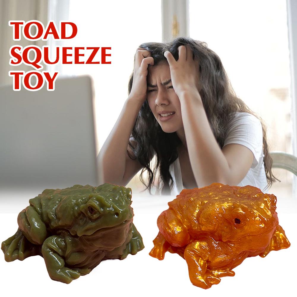 1pc Funny Frog Toy Stress Relief Prank Friends Props