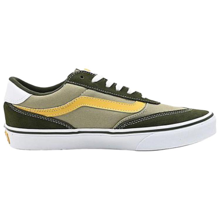 Vans Brooklyn LS Versatile Comfortable Low Top Skate Shoes Men Sneakers Green Yellow VN000D7QKCZ