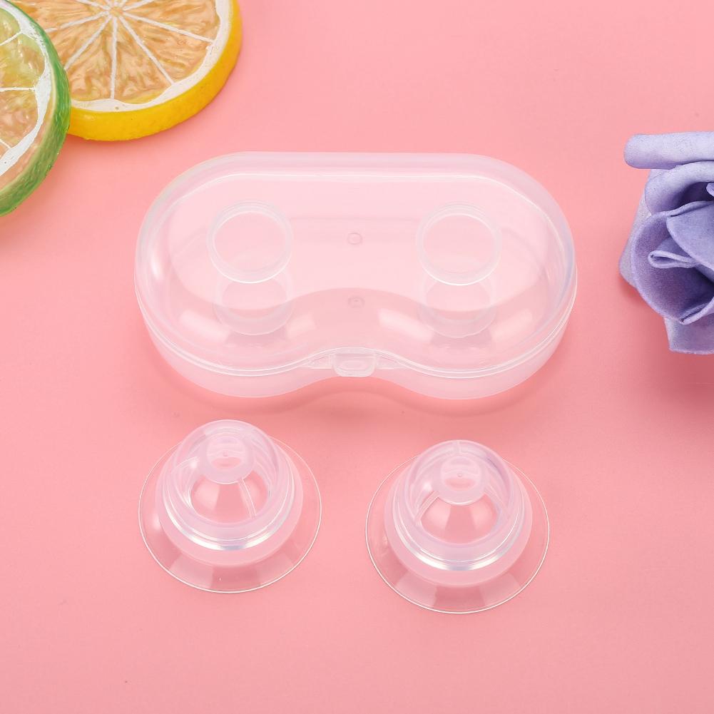 1 Ζεύγος Σετ Σιλικόνης Διορθωτές Θηλών Ελκυστήρες Θηλών για Επίπεδες Αντεστραμμένες Θηλές Βοήθημα Θηλασμού