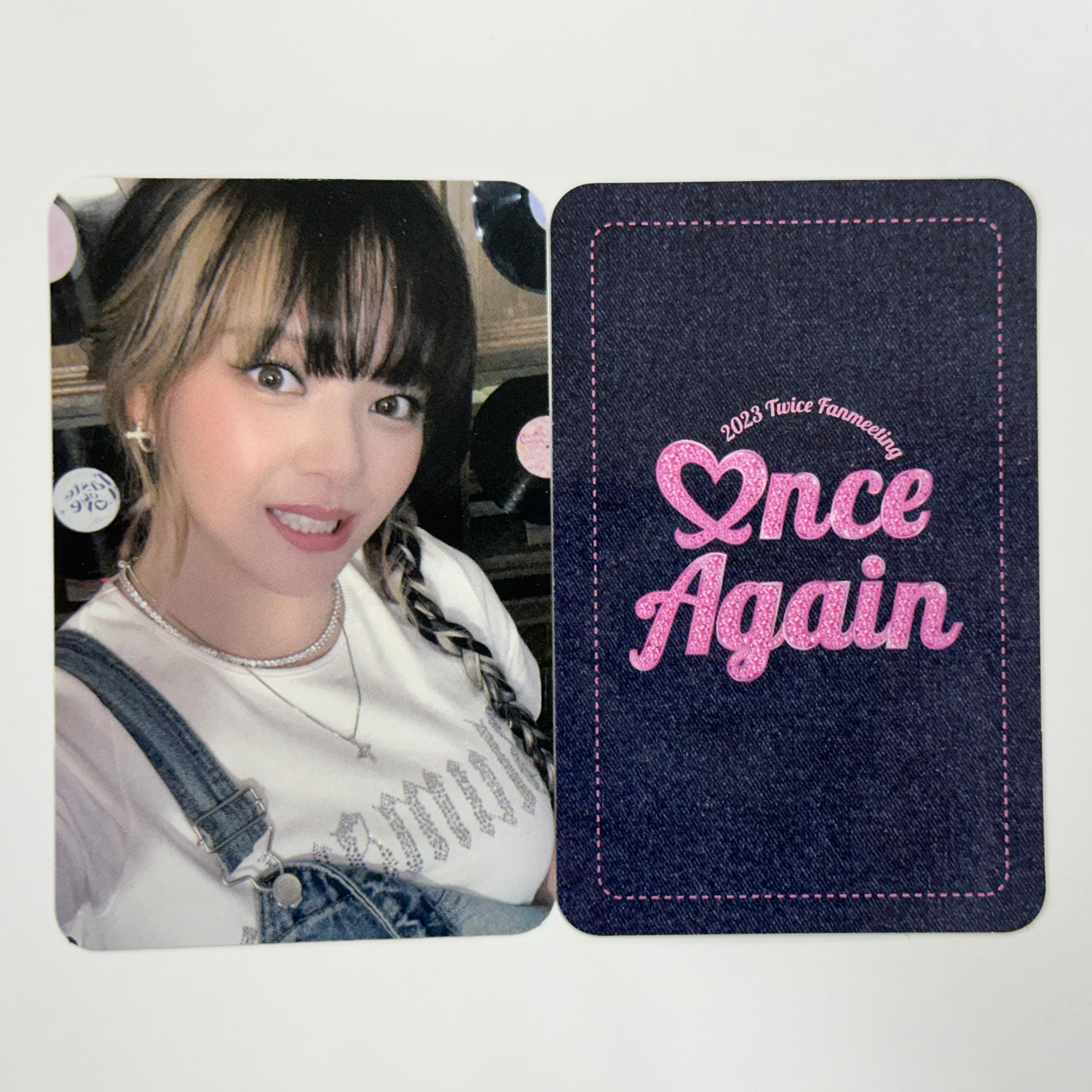 

Специальная фотокарточка с фан-встречи TWICE 2023 ONCE AGAIN Jeongyeon