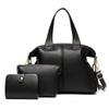 Women's Handbag Autumn and Winter New Luxury Soft Leather Women's Shoulder Bag Retro Solid Color Large Capacity Three-piece Set