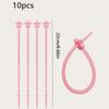 10pcs Silicone Self-Locking Wire Cable Zip Ties Multi-functional Reusable Cable Ties Organiser Fasten Cable Food Bag Bundle Tool