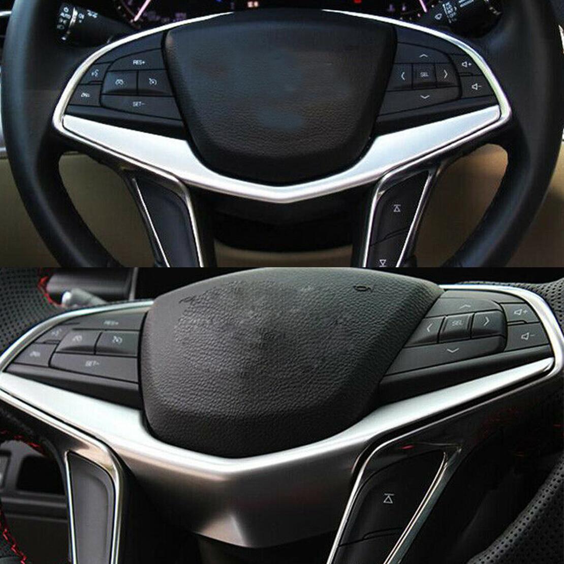 ABS Steering Wheel Cover Trim Moulding Strip Fit For Cadillac XT5 2016-