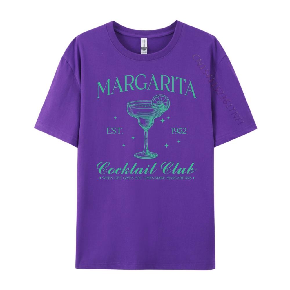 Margarita Cocktail Club Funny Drinking Gift Idea Plain T Shirts Wholesale Unisex Luxury TShirt Normal